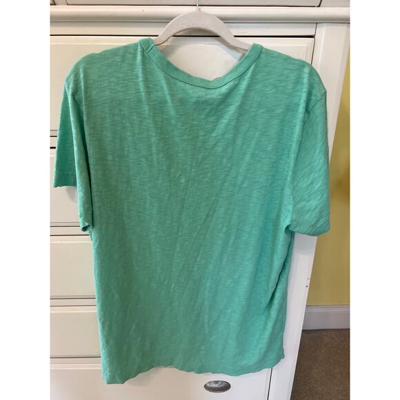 Life is Good Men's Slub Short Sleeve Crew Neck Green Graphic T-Shirt Men's Large - Picture 3 of 4